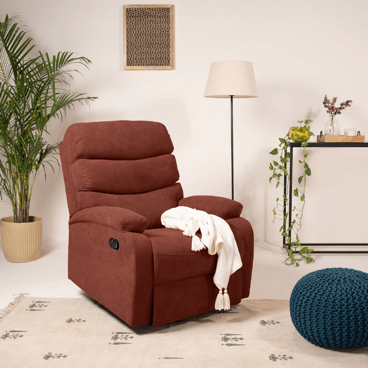 Abiza 1 Seater Rotation Manual Recliner - Tabasco Finish