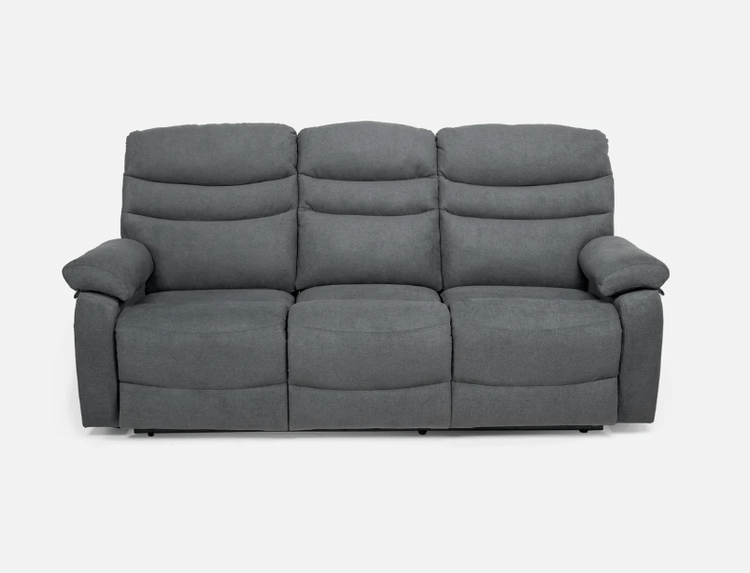 Abiza 3 SEATER Ash Manual Recliner