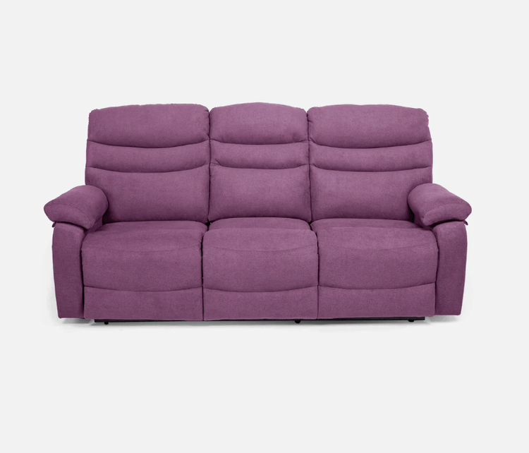 Abiza 3 SEATER Purple Manual Recliner