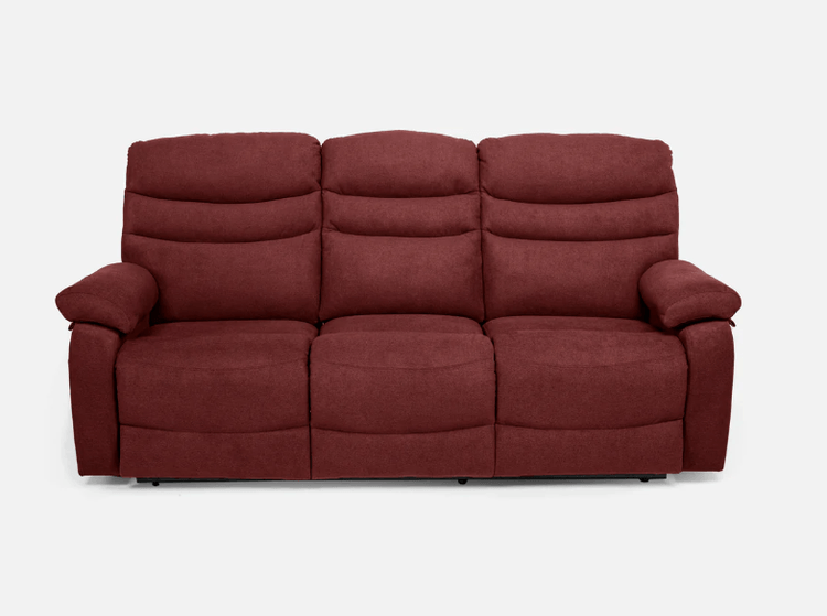 Abiza 3 SEATER Maroon Manual Recliner