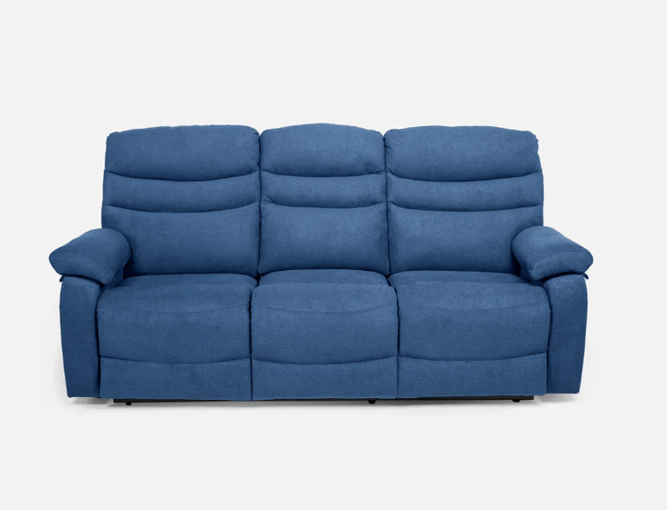 Abiza 3 SEATER Blue Manual Recliner
