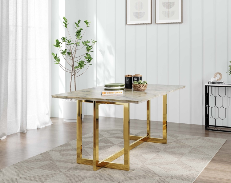 Rodano dining table with Australian Onyx Top - 4 Seater