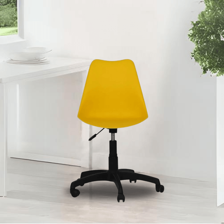 Spark Medium Back Office Chair In Yellow Colour